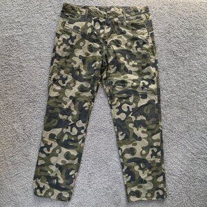 Mountain Hardwear J Tree Pants Men's 38x34 Camouflage Green Rip Stop Pants - EUC